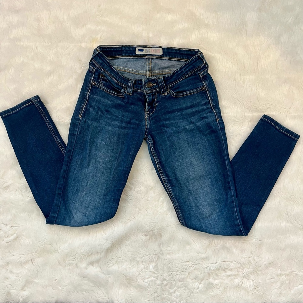 Levi's Low Rise Demi Curve Blue Jeans